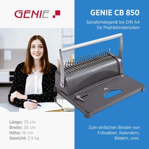 Produktbild für Bindegerät Genie CB 850, A4, manuell