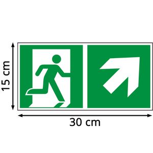 Produktbild für Hinweisschild Abtec ISO 7010 E002+E005 Folie