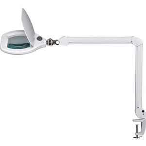 Lupenleuchte Maul Maulcrystal LED, mit Tischklemme
