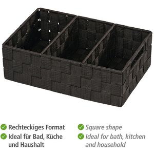 Produktbild für Aufbewahrungskorb Wenko Adria 3 Fächer