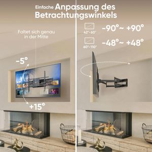 Produktbild für TV-Wandhalterung Onkron M8L-B, bis 100 kg