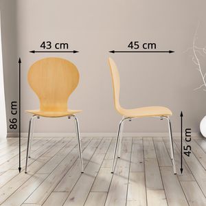 Produktbild für Besucherstuhl CLP Diego, 1036926, stapelbar