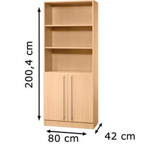 Produktbild für Kombischrank Hammerbacher Solid 7700, buche