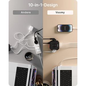 Produktbild für Steckdosenwürfel Voomy Power Cube S65, 2m Kabel