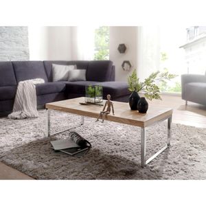 Produktbild für Couchtisch Wohnling Guna, WL1.458, aus Massivholz, akazie
