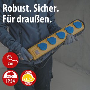 Produktbild für Steckdosenleiste Brennenstuhl Super-Solid 554, 2m