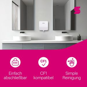Produktbild für Handtuchspender Satino Hyginity Plus, 333416, CF1