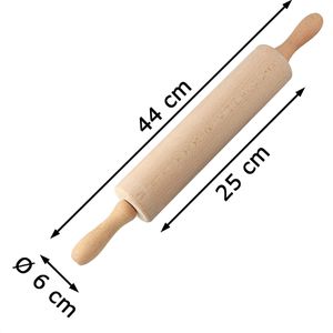 Produktbild für Nudelholz Dr.Oetker-Küchenhelfer 1632, Buchenholz