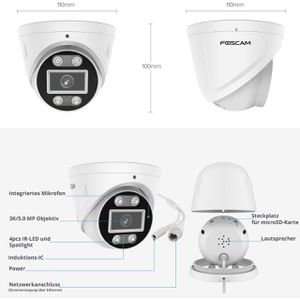 Produktbild für Überwachungskamera Foscam FN9108E-T4-2T, Set, außen