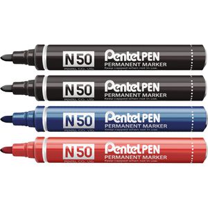 Produktbild für Permanentmarker Pentel N50, N50-PRO4ABCEU