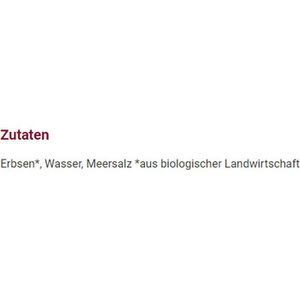 Produktbild für Gemüsekonserve Alnatura Erbsen extra fein, BIO