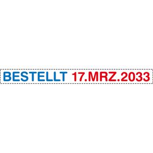 Produktbild für Datumstempel Colop Mini S120/WD, rot/blau, selbstfärbend