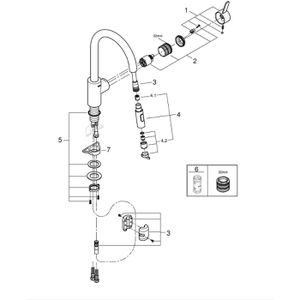 Produktbild für Küchenarmatur GROHE Eurosmart Cosmopolitan, chrom