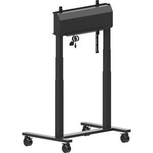 Produktbild für TV-Ständer Iiyama MD-CAR2031-B1, mit Rollen, schwarz, Metall