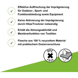 Produktbild für Textilimprägnierung bionicdry Einwasch Imprägnierer