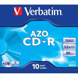 Produktbild für CD-Rohlinge Verbatim 43327 AZO, CD-R