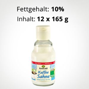 Produktbild für Kaffeesahne Alnatura Fettgehalt 10 %, BIO