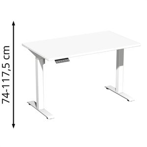Produktbild für Schreibtisch Geramöbel Elevate Home, weiß / weiß