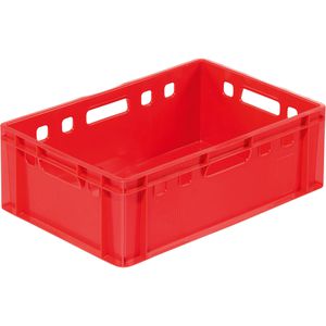 Produktbild für Eurobox Alpha-Paletten Fleischkiste E2, rot, lebensmittelecht