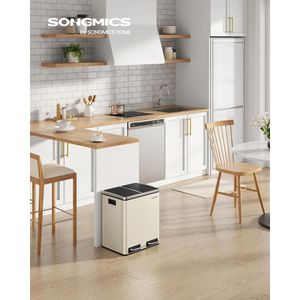 Produktbild für Mülleimer Songmics LTB30A02, sandbeige