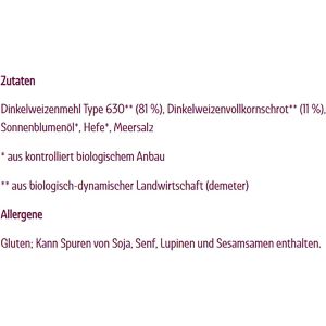 Produktbild für Zwieback Campo-Verde Dinkel laktosefrei, demeter, BIO