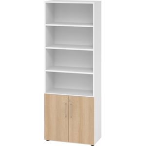 Produktbild für Kombischrank Hammerbacher Serie 9 Advanced, eiche / weiß