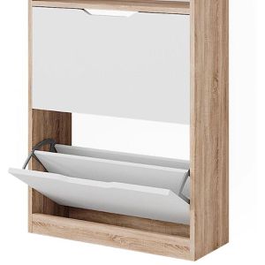 Produktbild für Schuhschrank Vicco Luca, sonoma eiche / weiß