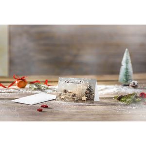 Produktbild für Weihnachtskarte Sigel DS098, Beige Christmas Candle