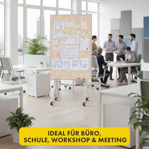 Produktbild für Moderationstafel Floordirekt GIANT, mit Rollen
