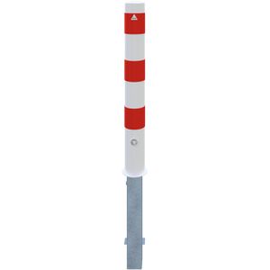 Produktbild für Absperrpfosten Schake 493FB, rot/weiß, aus Metall