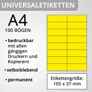 Produktbild für Universaletiketten Herma 4256 Special, gelb
