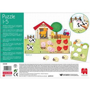 Produktbild für Puzzle Goula 53438, Zahlen 1-5