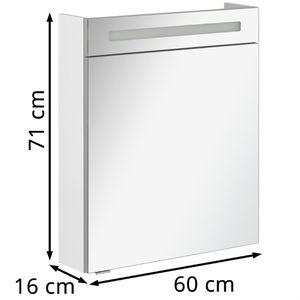 Produktbild für Spiegelschrank Fackelmann B.clever 82963, weiß