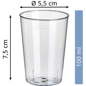 Produktbild für Trinkbecher Papstar 12163, glasklar, PS