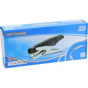 Produktbild für Heftzange TipTop-Office TTO, SG100, aus Kunststoff, schwarz