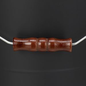 Produktbild für Ascheeimer Relaxdays 10028777, schwarz, mit Holzgriff &amp; Deckel