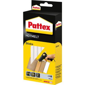 Pattex Heißklebesticks Hotmelt Sticks, transparent, Ø 11mm, Länge 200mm, 25 Sticks