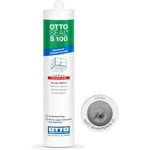 Produktbild für Silikon Otto-Chemie OTTOSEAL S100, zementgrau matt