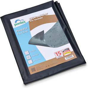 Produktbild für Teichfolie Pontec 90002, schwarz, UV-beständig, 0,5 mm PVC