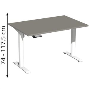 Schreibtisch Geramöbel Elevate Home, onyx / weiß