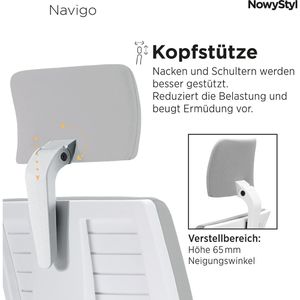 Produktbild für Bürostuhl Nowy-Styl Navigo, weiß