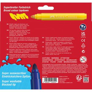 Produktbild für Filzstifte Faber-Castell Jumbo Super Washable