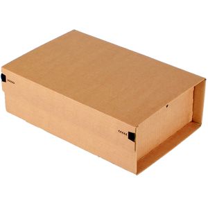 progress Faltkartons POSTBOX, 1-wellig, 20 Stück, braun, Innenmaße 230 x 166 x 90mm