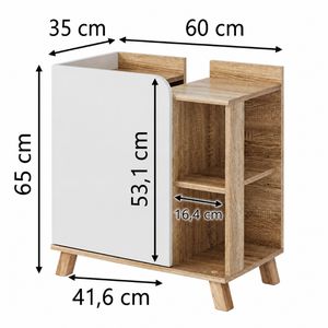 Produktbild für Waschbeckenunterschrank Vicco Karen, stehend