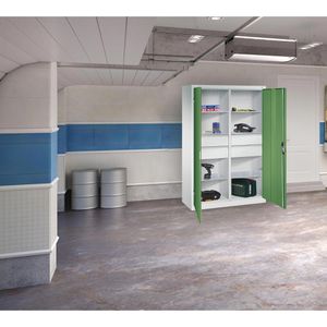 Produktbild für Werkzeugschrank CP-Möbel 8931-3042, aus Metall, grau / grün