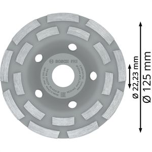 Produktbild für Diamantschleiftopf Bosch PRO Concrete Topfscheibe