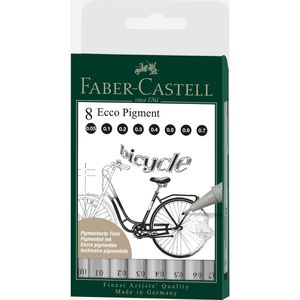 Fineliner Faber-Castell Ecco Pigment, schwarz