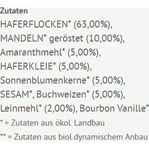 Produktbild für Haferbrei Rapunzel Guten Morgen Frühstücksbrei Basis, BIO