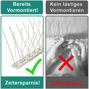 Produktbild für Vogelabwehr PRIOstahl Taubenspikes, 10 Meter