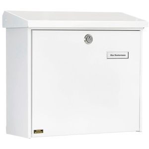 Briefkasten Burg-Wächter Comfort 913 W, weiß, aus Stahl